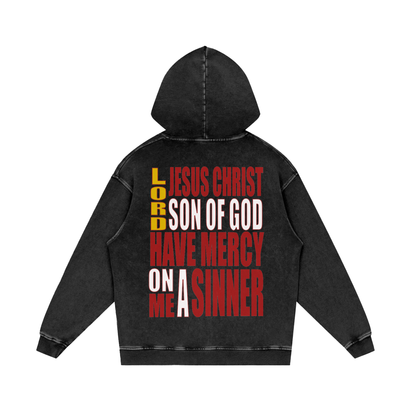 Obey & Abide Acid Wash Oversize Hoodie - Repent