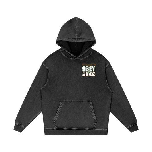 Obey & Abide Acid Wash Oversize Hoodie